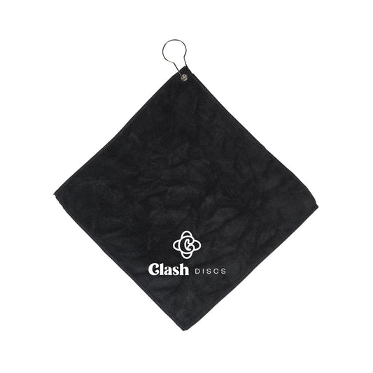 Clash Discs Microfiber Disc Golf Towel with Grommet and Hook
