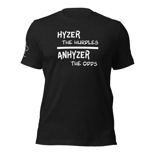 Hyzer The Hurdles White Text Unisex t-shirt