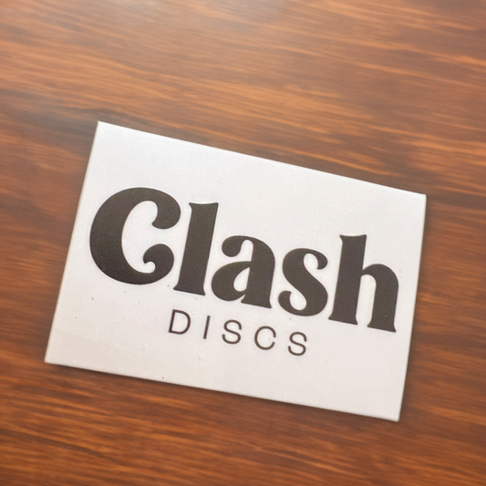 Clash Discs Logo on a sticker
